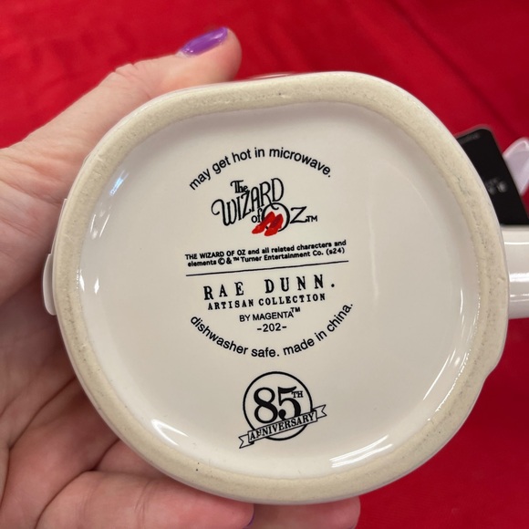 Wicked Wizard of Oz Glinda Good Witch Anniversary Pink Crown Rae Dunn Mug NWT - Picture 6 of 6